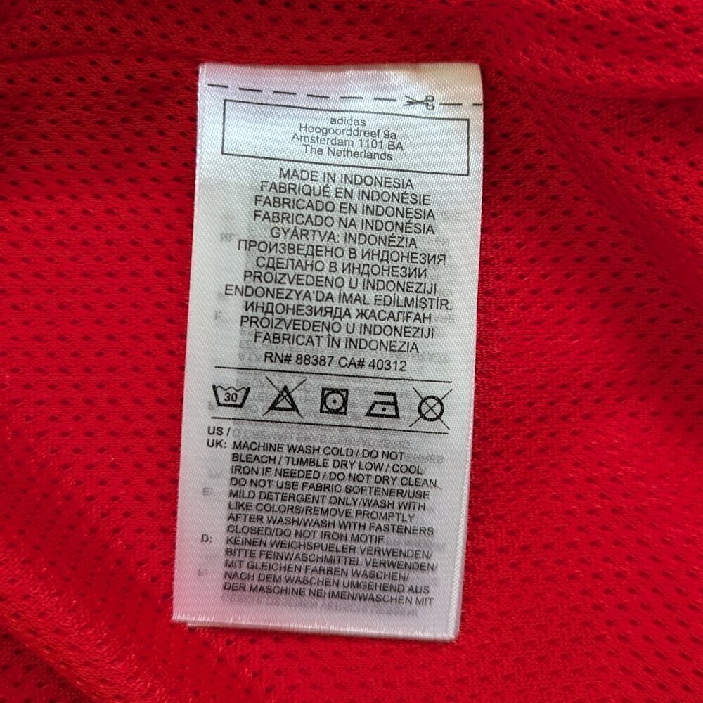 Adidas Men's Originals 3D Trefoil 3 Stripes Track Jacket Size XL Red - Picture 8 of 10